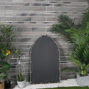 Arched Fancy Window Style Mirror with Decor Glass Antique Arched Wall Mirror for Living Room PL08-39549