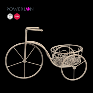 Wholesale Bicycle Wrought Iron Wedding Flower Pot Planter Display Stand  PL08-7741