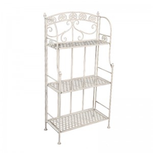 3 Tier Home And Outdoor Decor Metal Bathroom Corner Shelf