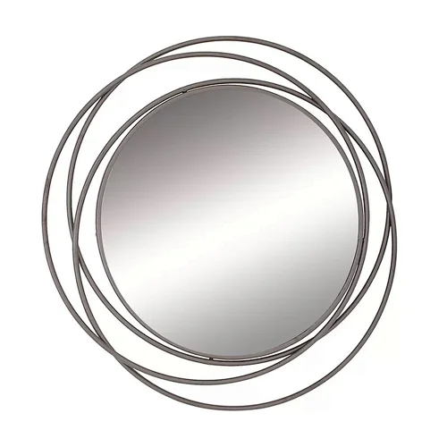 Oversize Large Round Metal Wall Mounted Mirror Vanity Bathroom Decorative Circle Wire Mirror PL08-500738 Featured Image
