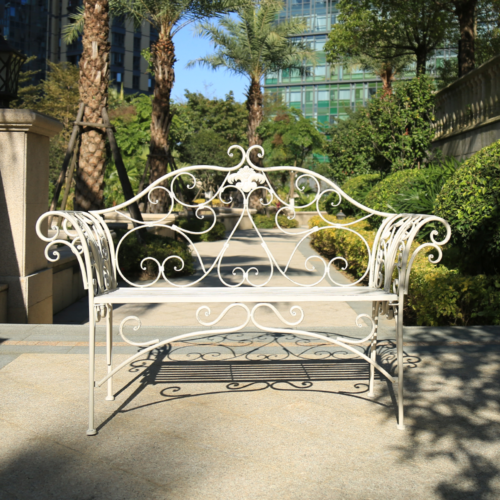 Outdoor 2 Person Seaters Metal Garden Bench 8574 Featured Image