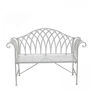 Ismenia Wrought Iron Metal Garden Bench 8671