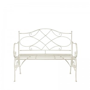 Salamone Folding Iron Patio Garden Bench 8948