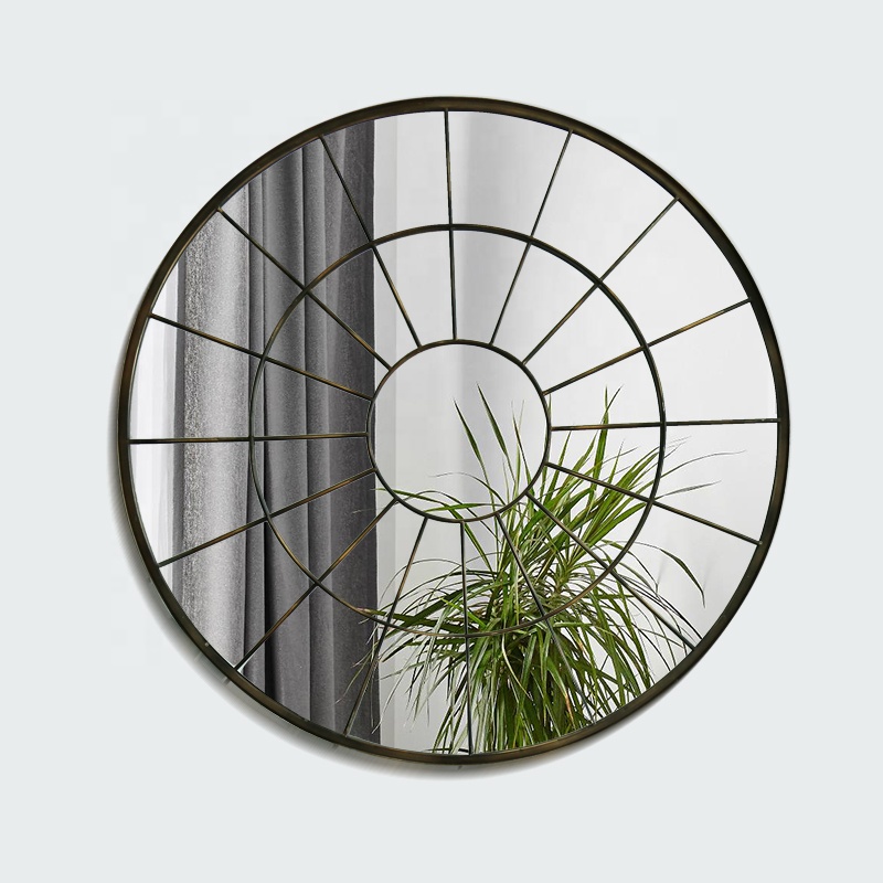 Circle Frame Home Decorative Outdoor Garden Round Mirror 36363