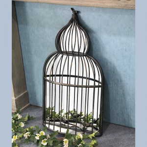 Pastoral Bird Decorative Outdoor Wall Mirror 34267