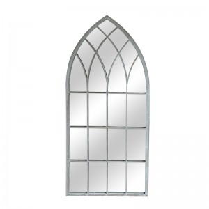 Classic Rustic Gothic Church Arch window Mirrors decoration Metal Framed Mirror Decor Wall Home garden mirror 9800s