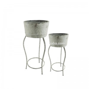 Design Weddings Garden Decoration Bicycle Metal Planter Stand Flower Pot 7676