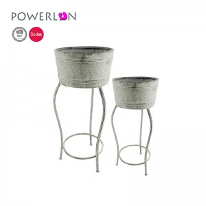 Design Weddings Garden Decoration Bicycle Metal Planter Stand Flower Pot 7676