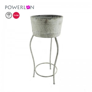 Design Weddings Garden Decoration Bicycle Metal Planter Stand Flower Pot 7676