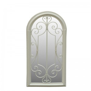 Decorative vertical wall mirror entryway vanity Arch Window Mirror 34270