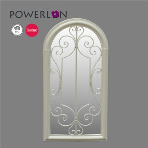 Decorative vertical wall mirror entryway vanity Arch Window Mirror 34270