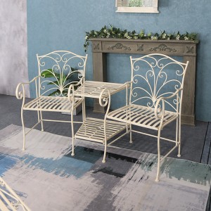 Rustproof Vintage Sage Outdoor Garden Companion Seats 36283