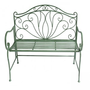 Wholesale designer New Hand Crafted Decorative Metal Garden Patio Benches 36429