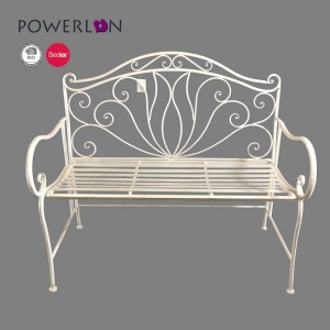 Wholesale designer New Hand Crafted Decorative Metal Garden Patio Benches 36429