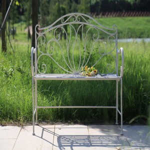 Wholesale designer New Hand Crafted Decorative Metal Garden Patio Benches 36429