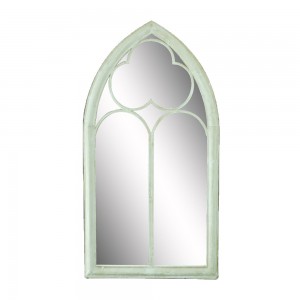 Gothic Arched Window Wall Mirror Frame Window Pane Decoration for Living Room Entryway 36274