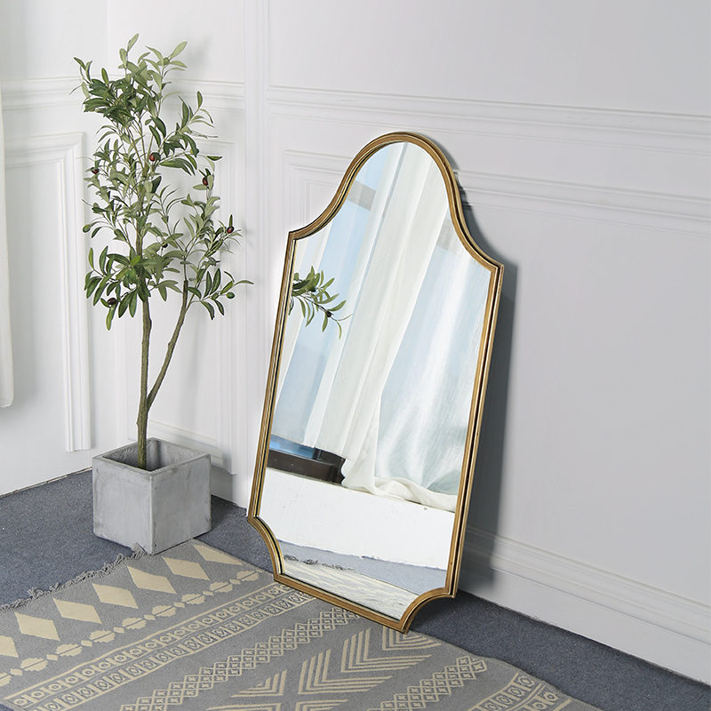 Iron Arched Metal Framed Full-length Standing Dressing Mirror