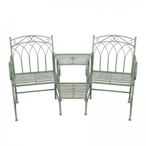 Metal Garden Park Chair Outdoor Benches Patio Yard Porch Work Entryway Bench 36217