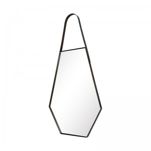 Wholesale Factory Directly Mirror Wall Mounted Hexagonal Hanging Mirrors Home Decoration 38453
