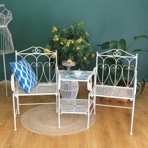 Modern Metal Outdoor Teak Garden Patio Bench Table Chair Online 38418