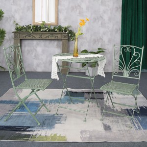 Patio Furniture Sets Metal Folding Patio Table and Chairs 8081 8082