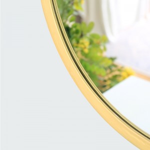 Factory Direct Oval Gold Metal Frame Mirrors Wall Decorative