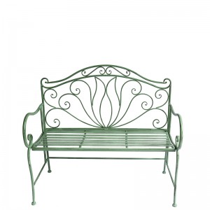 Amoncourt Iron Outdoor Patio Park Bench 36429