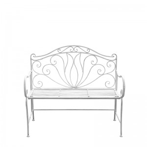 Amoncourt Iron Outdoor Patio Park Bench 36429