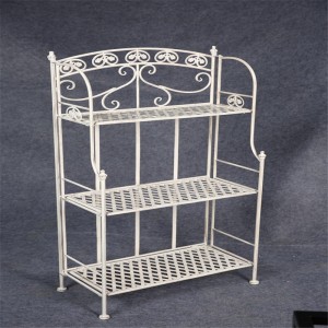 3 Tier Home And Outdoor Decor Metal Bathroom Corner Shelf