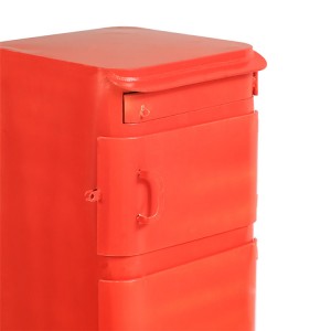 Red Iron Waterproof Drop Box Outdoor Letter MailBox