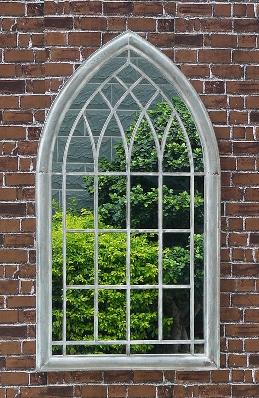 Rustic Large Outdoor Garden Decor Gothic Dressing FULL body Windowpane mirror 34556_04