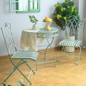 Vintage Wrought Iron Metal Patio Dining Sets 8668 8669