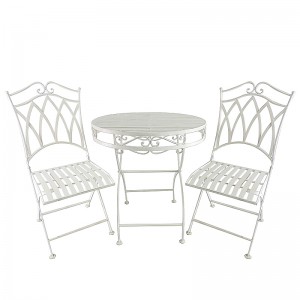 Vintage Wrought Iron Metal Patio Dining Sets 8668 8669
