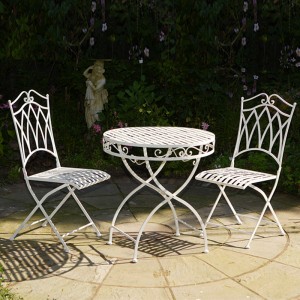 Vintage Wrought Iron Metal Patio Dining Sets 8668 8669