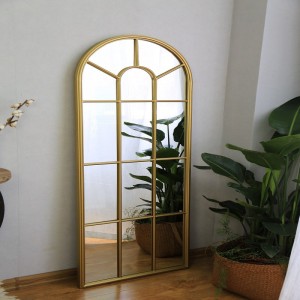 Wholesale Decorative Outdoor Indoor Metal Framed Vanity Wall Mirror 38408