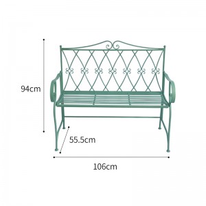 Wholesale Garden Wrought Iron Patio Bench 38432