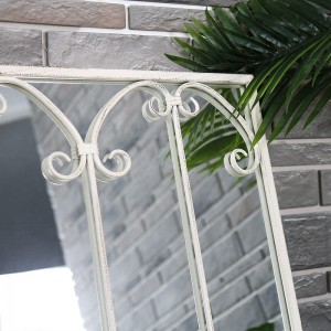 Wholesale Handmade Decoration Wall-mounted Iron Frame Mirror 39576