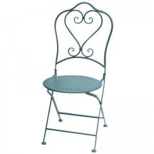 Wrought Iron Folding Garden Outdoor Chair 6241