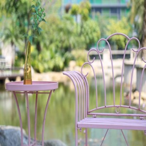 Wrought Iron Garden Outdoor Pink Bench Patio Benches 38438