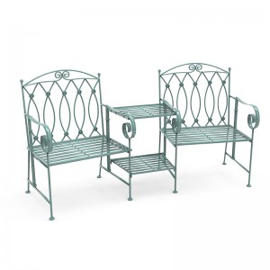 Outdoor Metal Benches Patio Seating Patio Lawn Garden Wedding bench Chair 38335